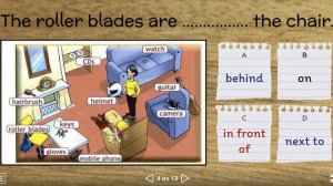 Spotlight 4 p. 12 ex. 1 Prepositions of place