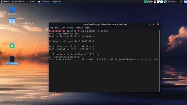 How to Install Opera Browser on Manjaro Installing Opera Browser Manjaro Linux IWcoding смотреть онлайн