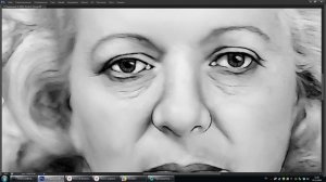 Ретушь фото на памятник - много волос