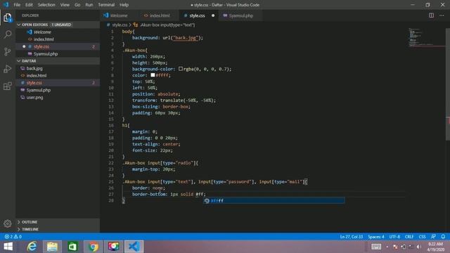 TUTORIAL HTML CSS PHP SEDERHANA(input output tanpa database) смотреть онлайн