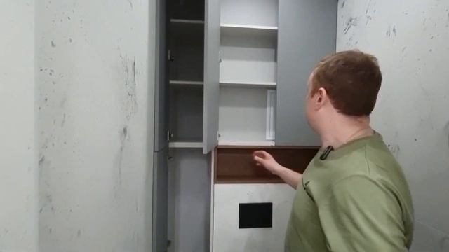 Современный стильный шкаф для маленького туалетного помещения / маленький рукомойник в туалете смотреть онлайн