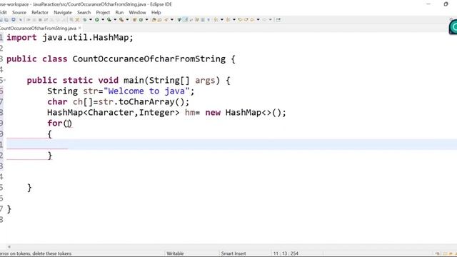 Java Interview Question: How to count of occurrence of character from string in java смотреть онлайн