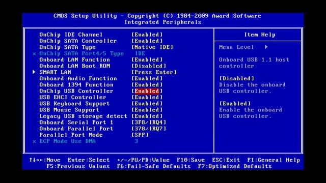 Award Bios Gigabyte GA-MA78GM-S2H nastavení смотреть онлайн