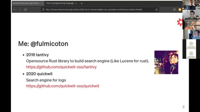The Colang Language; Designing Quickwit, a search engine for big data | Hacker Nights May 2022 смотреть онлайн