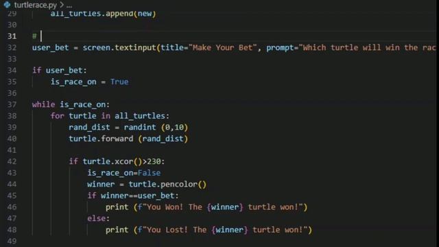 creating a TURTLE RACING GAME ? (with Turtle) ~ Python Project Ideas 023 смотреть онлайн