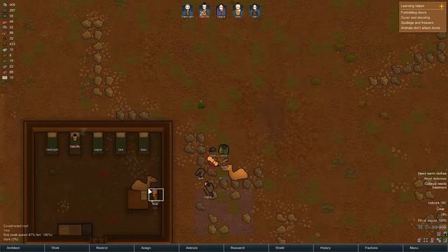 HUNTING AND GATHERING: Rimworld Nomadic Tribe part 2 смотреть онлайн