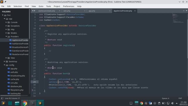 Laravel 9 Breeze, Manejo de fechas con la librería Carbon, Localize, CODIGO GRATIS смотреть онлайн