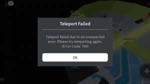 что за ошибка 769 в роблокс что значит ошибка???