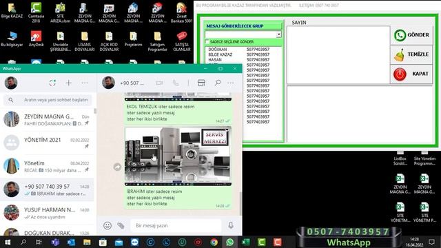 WhatsApp DESKTOP TOPLU MESAJ GÖNDERMEK смотреть онлайн