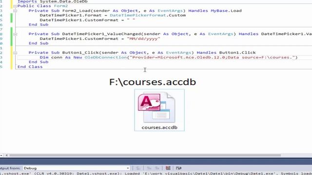 VB.net: insert null date value to access database from dateTimepicker in VB. net without errors смотреть онлайн