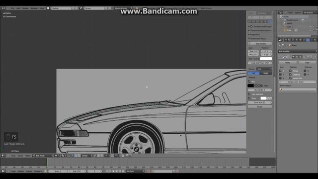 Blender BMW 850 CSi Modelling Timelapse - Part 1
