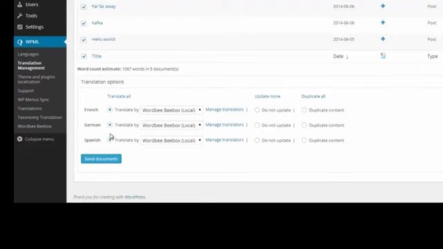 Localize your Wordpress site with Wordbee and Beebox смотреть онлайн