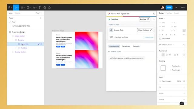 Publish Responsive Sites with Figma. Convert Figma into a site automatically. смотреть онлайн