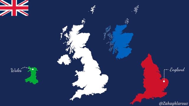 The United Kingdom - Map Animation - 8K