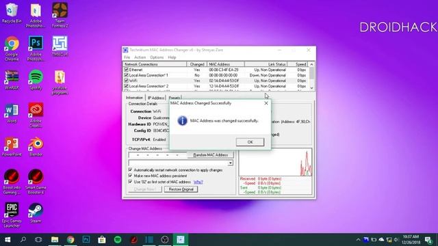 HOW TO CHANGE YOUR MAC-ADDRESS ON PC~unblocking yourself from a network~ смотреть онлайн