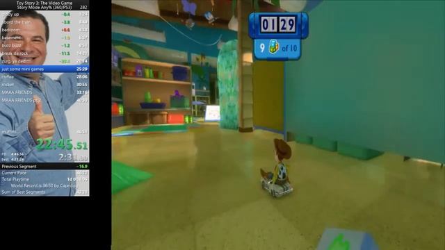 Toy story 3 Story Mode any% speedrun 45:48 X360 PB смотреть онлайн