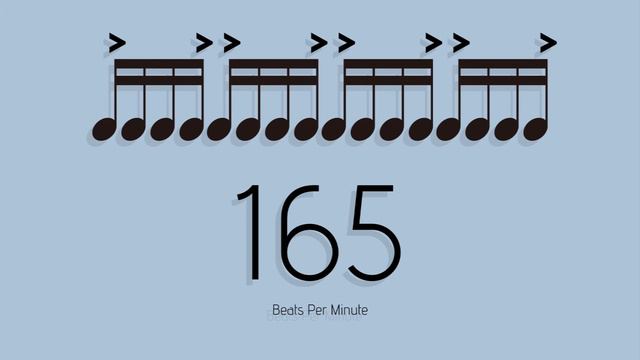 BPM = 165　メトロノーム - metronome - 16分 アクセント2-4 смотреть онлайн