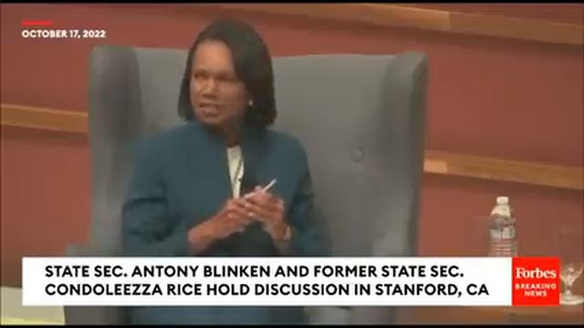 Sec. Antony Blinken And Former Secretary Of State Condoleezza Rice Hold Discussion смотреть онлайн