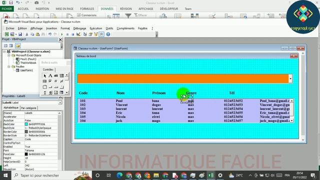comment lier listbox et combobox VBA Excel partie 2 смотреть онлайн