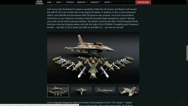 War Thunder - F-16D Barak II DEVBLOG! No PYTHON 4's? THERMAL guided bomb! смотреть онлайн