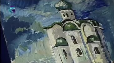 Уроки рисования (# 77) масляными красками. Рисуем православный храм зимой смотреть онлайн