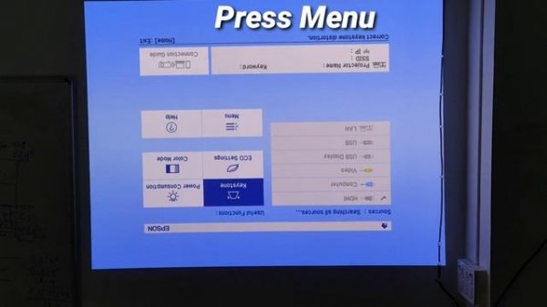 Epson Projector Screen Setup, How to Rotation Epson projector
