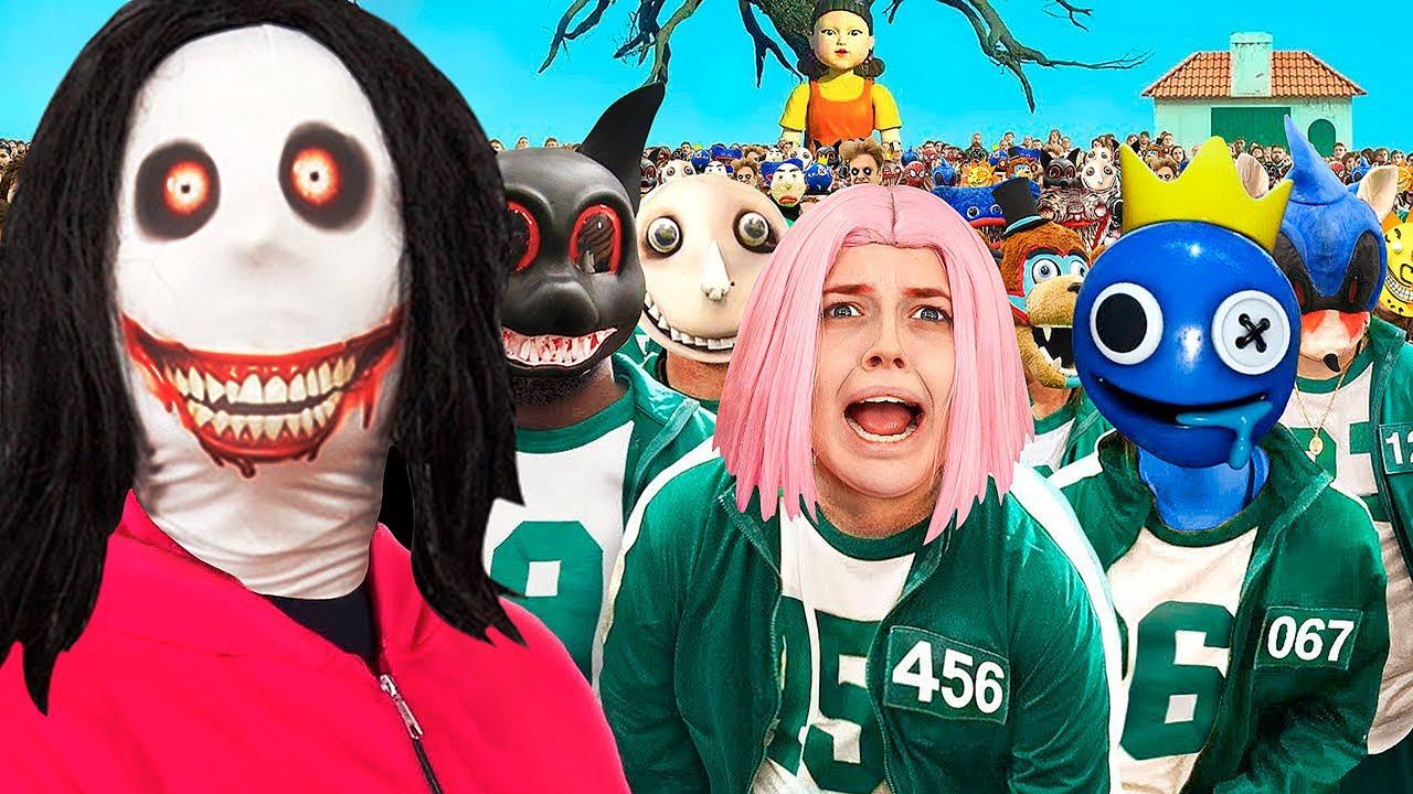 ИГРА В КАЛЬМАРА с МОНСТРАМИ в РЕАЛЬНОЙ ЖИЗНИ! смотреть онлайн