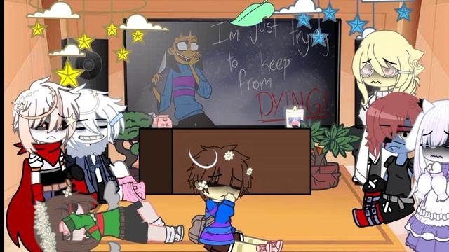 Undertale react to Game Over//new design//gacha//. смотреть онлайн