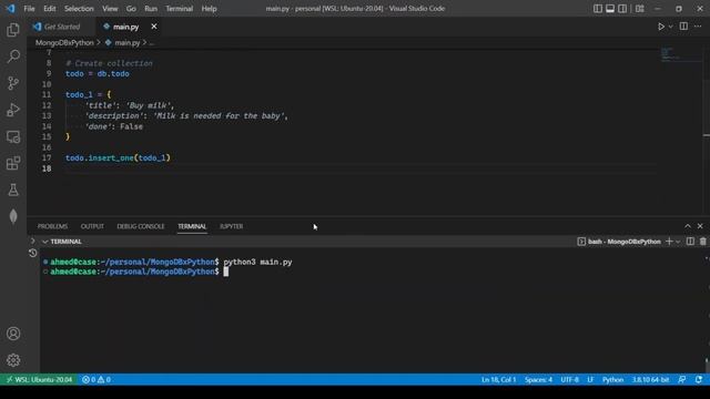 MongoDB with Python CRUD Operations смотреть онлайн