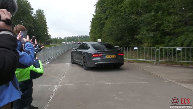 Cars Leaving A Car Meet!