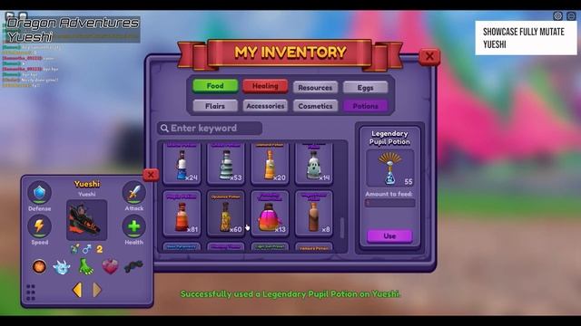 Showcase the NEW Season 17 FAST Dragon - Yueshi | Making it LEGENDARY ! | Dragon Adventures Roblox смотреть онлайн