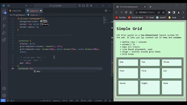 Grid Layout in css | web development tutorial | css tutorial | Urdu || Hindi смотреть онлайн
