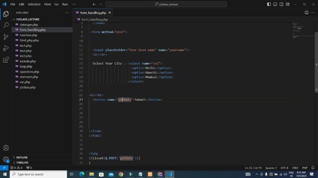 PHP Select Option PHP Tutorial|How to pass dropdown selected value in PHP|#rehan_sir|#y3class смотреть онлайн