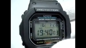 Casio G-Shock DW-5600E-1VER Настройка часов