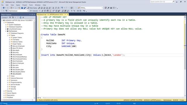 Sql Constraints in Hindi | Constraints in Sql in Hindi смотреть онлайн