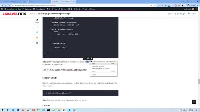 PHP 8 Image Upload CRUD Using Ajax Example смотреть онлайн