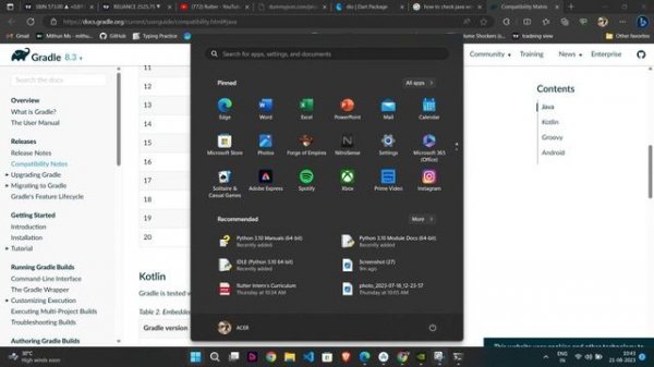 Your project's Gradle version is incompatible with the Java version that Flutter is using for Gradl