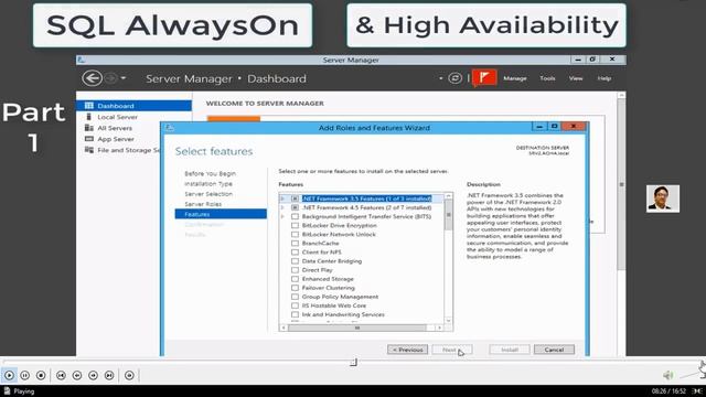 SQL AlwaysOn High Availability step by step Part 1 смотреть онлайн