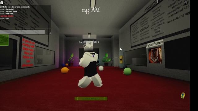 Doing The Secret "California Girls Dance" In "Zombie Apocalypse Roleplay: From Scratch" - Roblox смотреть онлайн