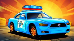 Мультик про полицейскую машинку для малышей. Песенки про машинки для мальчиков