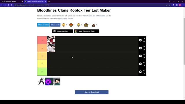 Bloodlines CLANS Official Tier List (Roblox Naruto) смотреть онлайн