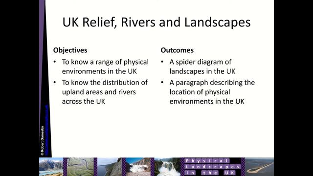 UK Relief, Rivers And Landscapes