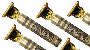 Триммер Дракон с 4 насадками 1.5мм 2мм 3мм 4мм / Беспроводной электрический триммер для стрижки