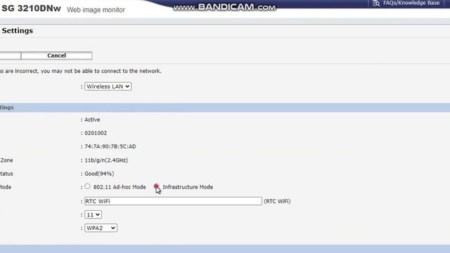 SG3210DNW WIFI CONFIG RICOH with use WEB MONITOR смотреть онлайн