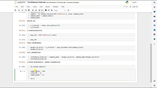 13.1 Statistics & Probability - CI using python смотреть онлайн