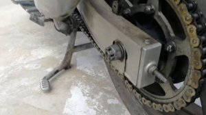 Натяжение цепи kawasaki zzr-400 2