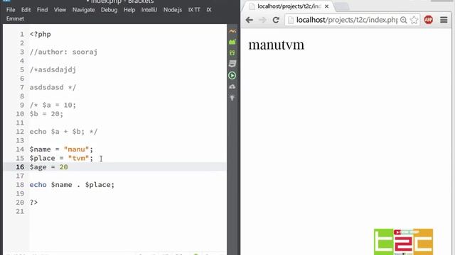 PHP FULL TUTORIAL(In MALAYALAM) : PHP VARIABLES смотреть онлайн