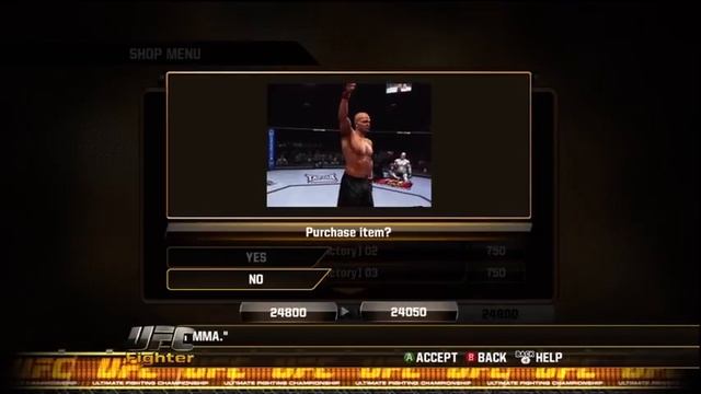 UFC Undisputed 2010 - Shop Menu смотреть онлайн