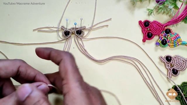 DIY Handmade Macrame Owl ?| Macrame Keychain Owl Bird