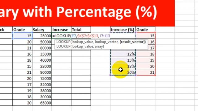 Salary Increase with Grade Or Percentage In Excel смотреть онлайн